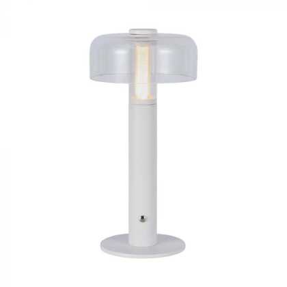 1W LED Table Lamp 1800mAh Battery Rechargeable  White Body 3 in 1, 150 x 300