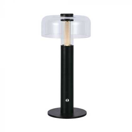 1W LED Table Lamp 1800mAh Battery Rechargeable  Black Body 3 in 1, 150 x 300