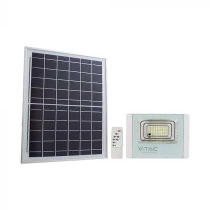 12W Solarpanel mit LED-Flutlicht, 4000K, Weißes Gehäuse