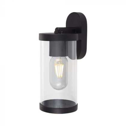 E27 Wall Lamp Holder Transparent PC Black Body