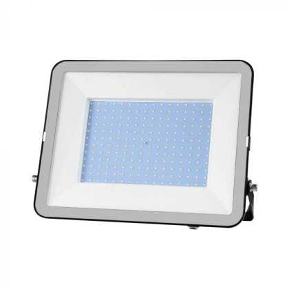 200W LED SMD Fluter mit Samsung Chip und 1m Kabel Graues Glass Schwarzes  Körper 4000K