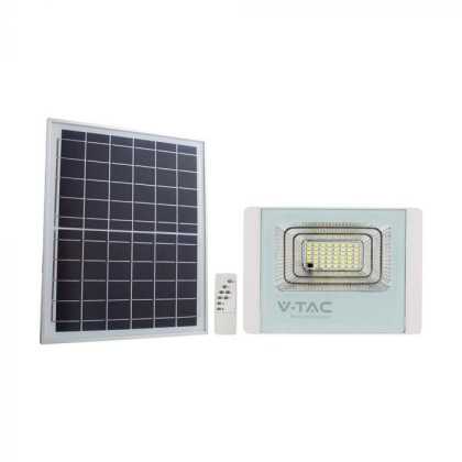 20W LED Solar Floodlight With Solar Panel 4000K White Body