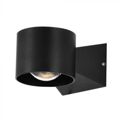 5W LED Wall Light 3000K Black Body IP65