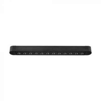 12W LED Ultra Thin  Magnetic Track Light - Grille Luminaire 4000K Black Body