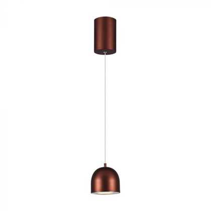 8,5 W LED-Hängelampe, Φ100, Braunes Gehäuse, Verstellbares Kabel, Touch-Ein/Aus 3000 K