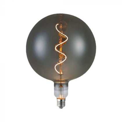 4W LED Bulb Filament Spiral G200S 2700K Smoky Glass