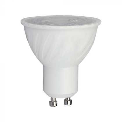 LED Spotlight SAMSUNG Chip GU10 6W Ripple Plastic 110°D 6400K