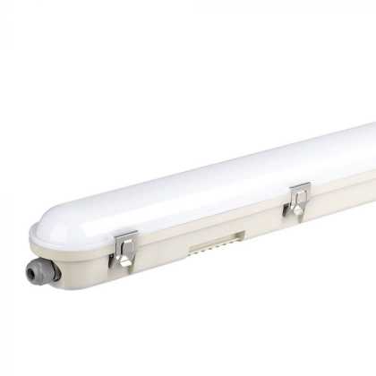 LED Waterproof Fitting M-Series 1200mm 36W 6500K Emergency Kit PC/PC SS Clip 120lm/W