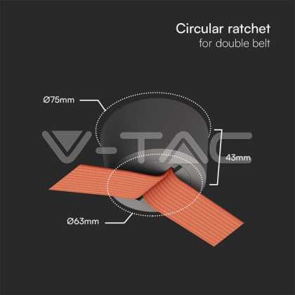 Two Fte Surface Canopy Feeder / Circular Ratchet For Double Belt Sandy Black Bodyunction Remo