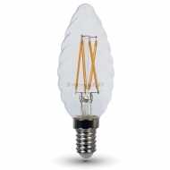 4W E14 LED Lampe Kerze Twist Filament Chip Warmweiß 2700K A++