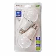 LED Bulb - 9W E27 A60 Thermoplastic 3Step Dimming 4000K 2 PCS/Blister - NEW