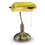 BANKER`S TABLE LAMP WITH SWITCH E27-YELLOW
