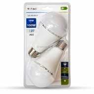 LED Bulb - 15W E27 A60 Thermoplastic 2700K 2PCS
