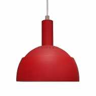 E14 PLASTIC PENDANT LAMPHOLDER WITH SLIDE ALUMINUM LAMPSHADE-RED