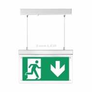 2W Hanging Emergency Exit Light 12 Hours Charging 6000K 