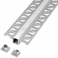 Aluminiumprofil für LED Streifen für Einbau - Einbau schmal - 2000 mm L?nge matt