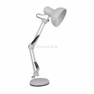 Designer Table Lamp With Adjustable Metal Bracket,  Switch & E27 Holder, White Body 325 x 560