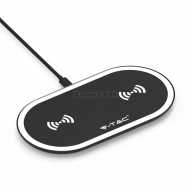 10W Wireless Charging PAD Black - White Color