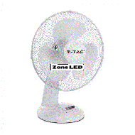 12 ? Tischventilator Wei? 40W 4 Tasten 3 4 Propellern