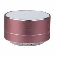 Metal Bluetooth Speaker With Mic & TF Card Slot  400 mah Battery - Rose Gold
