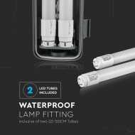 LED Waterproof Lamp PC/PC 2x1200mm 2x18W 6400K