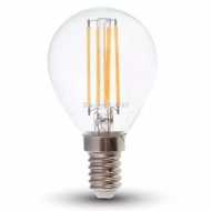 6W P45 E14 LED Gekreuzt Glühfaden Birne Lampe 130 LM/W 3000K Transparent 