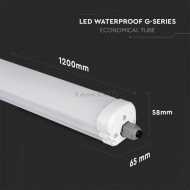 36W LED Wasserdichte G-Serie Wirtschaftliche Linearleuchte 120CM 4500K 120Lm/Watt