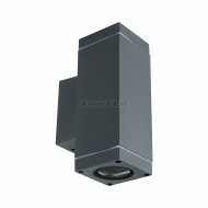 Wall Light With E27 Socket  Black Body (Rectangular Body Up & Down Light Direction) IP44