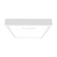 30W LED Ceiling / Dome Light Square White Frame IP44 4000K 