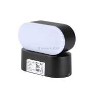 5W LED Wandleuchte Verstellbarer Schwarzer Körper IP65 4000K