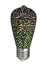 LED Bulb 3W Filament E27 ST64 3000K 300°