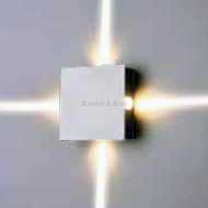 4W Led Wall light 4000K IP65 White Body  four directions square