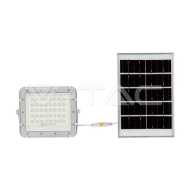 6W LED Solar Flutlicht 4000K Аustauschbare Batterie 3 m Kabel Weißes Gehäuse  
