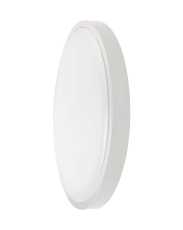 24W LED Dome Light Round Microwave Sensor White Frame 3000K IP44