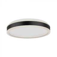 38W LED Designer Ceiling Light Round Black 4000K Dimmable