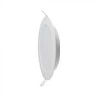 3W LED Backlit Recessed Panel Round 3000K