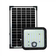 30W LED Solar Floodlight LiFePo Battery 3.7V Black 4000K With Motion Sensor