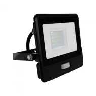 20W Light Sensor Floodlight With SAMSUNG Chip with Cable -1m 4000K  Black Body 