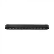 12W LED Ultra Thin  Magnetic Track Light - Grille Luminaire 3000K Black Body
