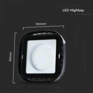 LED Industrial Luminaire Highbay 200W ALU 4000K