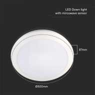20W Domelight CCT / corelated colour temperature/ Adjustable With Microwave Sensor IP66