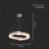 32W LED Designer Hanging Lamp (43*100) 3000K White Body