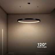 19W LED Designer Hanging Lamp Black 4000K