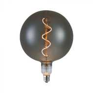 4W LED Bulb Filament Spiral G200S 2700K Smoky Glass