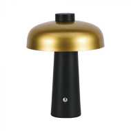 3W LED Table Lamp Rechargeable 1800mAh Battery Gold + Black
