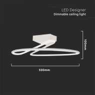 43W LED Designer Light White Round 4000K
