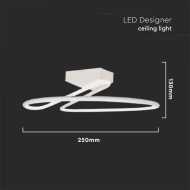 20W LED Designer Light Round White 4000K