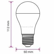 9W A60 LED Plastik E27 Birne Samsung chip 6400K    