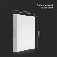 6W LED Mini Panel SAMSUNG Chip Backlit Surface Mounted Square 6500K