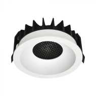 18W LED Honey COMB Downlight Bridgelux Chip 3in1 White Ring + Black Heating